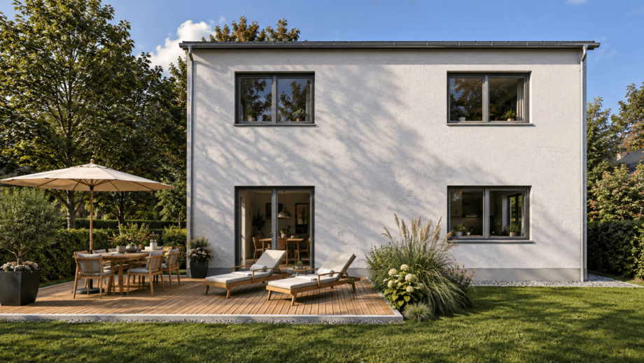 Fassade Sued Einfamilienhaus K�nigsbrunn