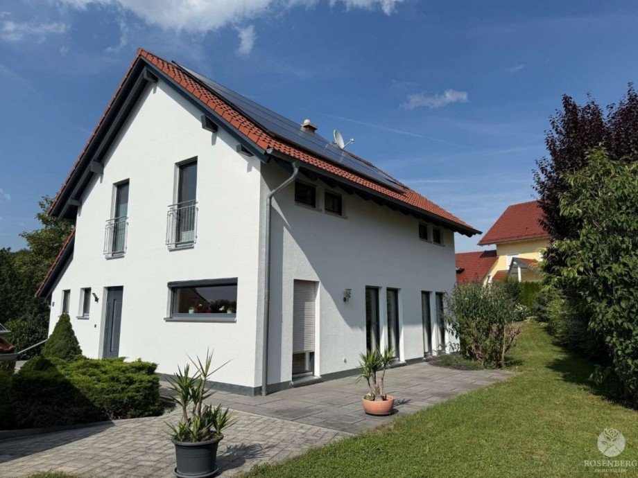 Ansicht-S�dwesten Einfamilienhaus Landau an der Isar