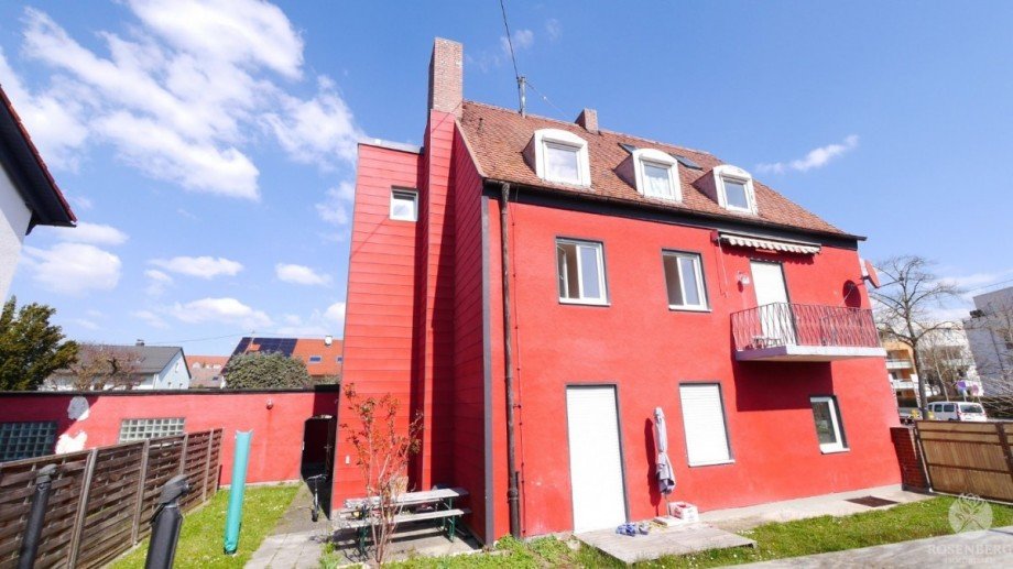 S�d-Ansicht Mehrfamilienhaus Augsburg