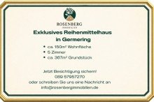 150M� RMH IN BEGEHRTER LAGE VON GERMERING GROSSZ�GIGES FAMILIENWOHNEN IN GERMERING - BREITES REIHENMITTELHAUS MIT CA. 150 M� WOHNFL�CHE
