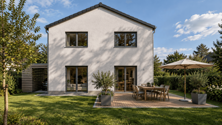 Fassade West Einfamilienhaus K�nigsbrunn