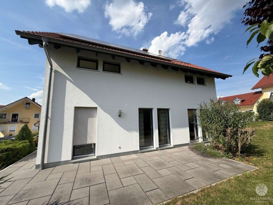 Ansicht-S�dterasse Einfamilienhaus Landau an der Isar
