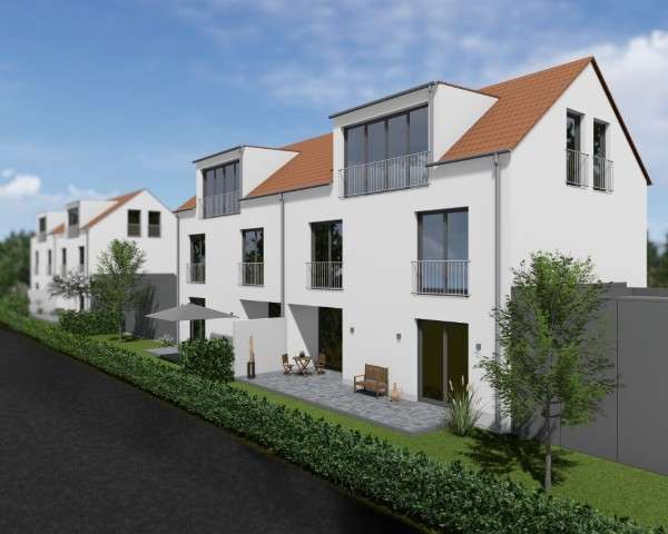 Ansicht S�d_Ost (Klein) Doppelhaush�lfte K�nigsbrunn